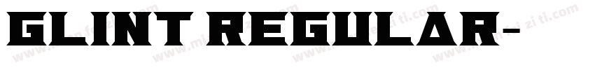 Glint Regular字体转换